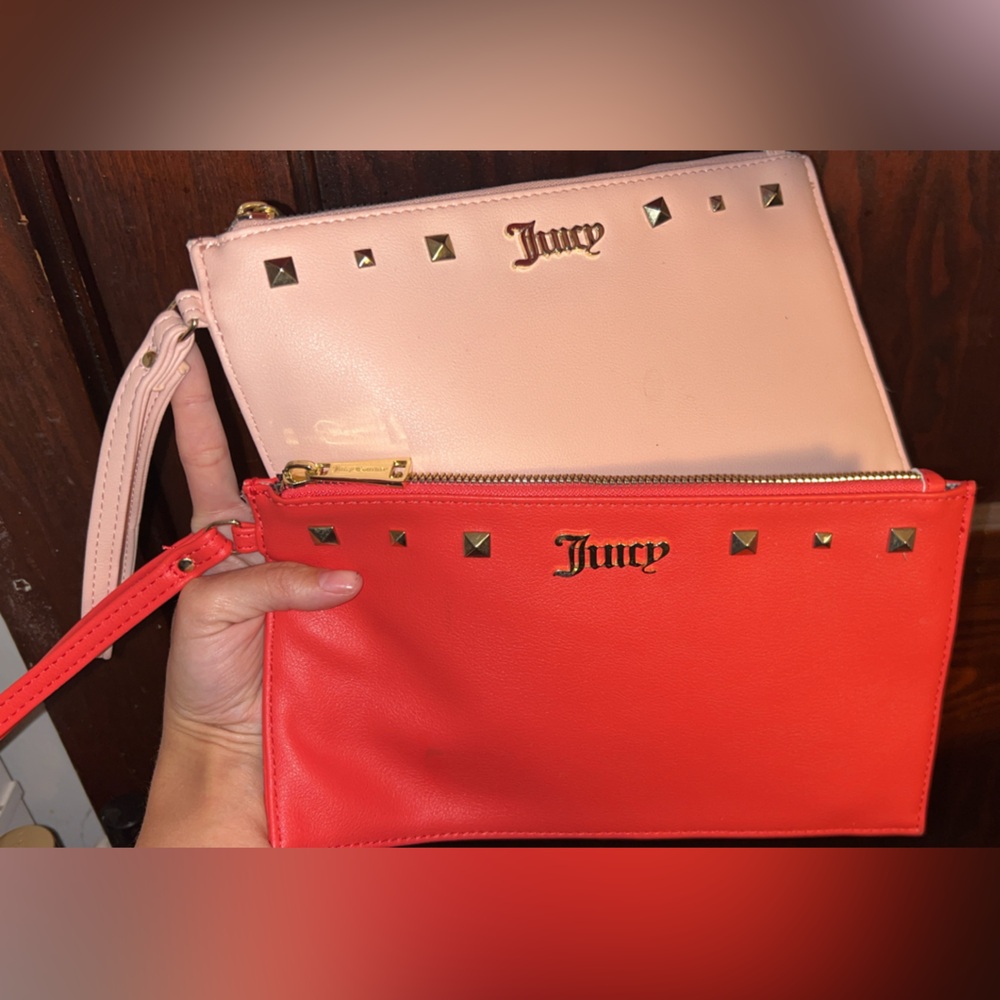 2 Juicy Couture studded wristlets